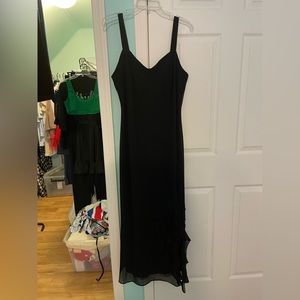 Black maxi dress